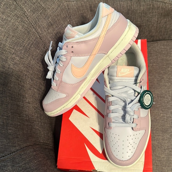 Nike Dunk Low Light Blue, Lavender and Peach - Picture 1 of 6